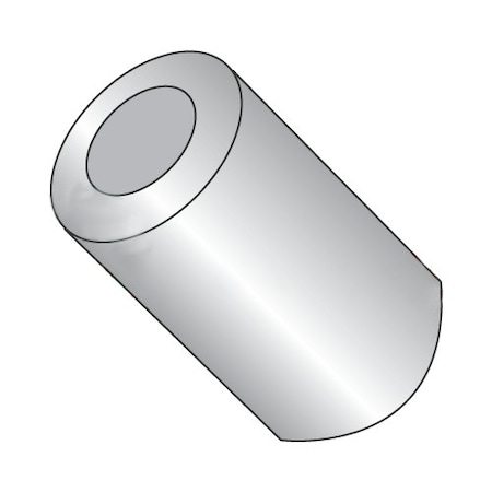 Newport Fasteners Round Spacer, #8 Screw Size, Plain Aluminum, 7/8 in Overall Lg, 0.166 in Inside Dia, 1000 PK 946399